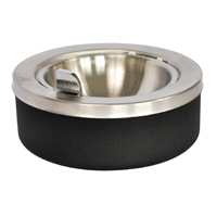Flip Top Ashtray - Table Top - Black