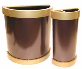 Semicircle / half-round waste receptacle (Arena Series)