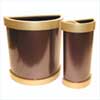 Half Round Trash Receptacle & Ashtray