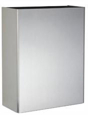 BK 279 - Stainless Steel Wall Trash Receptacle (2)