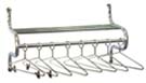 Wall Mountable Coat and Towel Rack - Chrome Plated