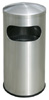 Large Rounded Top Stainless Steel Waste Receptacle