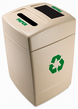 Paper / Trash Combo Recycling Center Paper / Trash Combo Recycling Center
