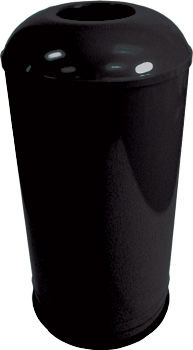 Rounded Top Waste Receptacle (Black) - Model #: EK1531D6