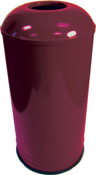 Rounded Top Waste Receptacle (Burgundy) - Model #: EK1531D6