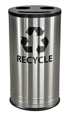 3 Bin Stainless Steel Recycling Container