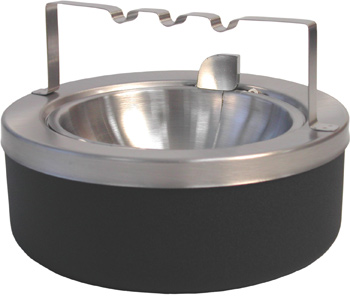 Flip Top Ashtray with Cigarette Holder