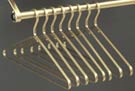 Heavy Duty Brass Coat Hanger