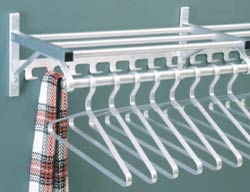 Aluminum Wall Mounted Aluminum Coat Rack with Hooks and Hat Shelf Aluminum Wall Mounted Aluminum Coat Rack with Hooks and Hat Shelf