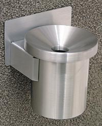 Wall Mountable Smoking Urn - Cigarette Butt Receptacle - F203 SA