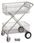 Two Basket Wire Cart