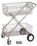 Two Basket Wire Cart Two Basket Wire Cart