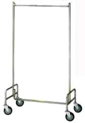 36" Long Garment Rack with Casters