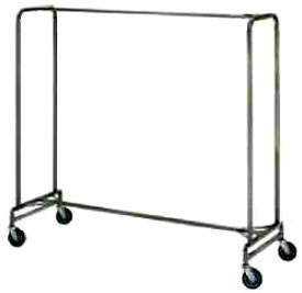 72" Wide Heavy Duty Chrome Plated Clothing Rack