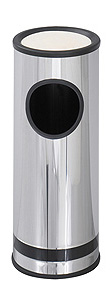 Chrome Floor Sand Urn and Waste Receptacle - Model#: SFC9848