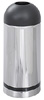 Open Dome Top Chrome Waste Receptacle