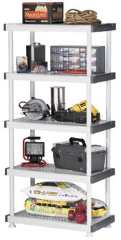 1000 lb Capacity 5 Shelf Storage Unit - 75" Tall