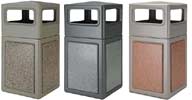 StoneTec Waste Receptacles with Dome