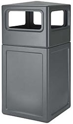 Outdoor Trash Receptacle with Dome Top - Smokers Outpost 38SQCZGRDM