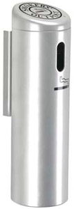 Floor Wall Mounting Cigarette Ashtray Post Receptacle in Silver