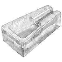 Glass Block Cigar Ashtray Glass Block Cigar Ashtray