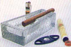 Glass Cigar Ashtrays Glass Cigar Ashtrays