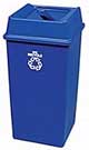 50 Gallon Paper Recycling Container - Square - Plastic