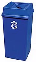 50 Gallon Can Recycling Container - Plastic - Commercial Grade - Blue - by Rubbermaid 50 Gallon Can Recycling Container - Plastic - Commercial Grade - Blue - by Rubbermaid