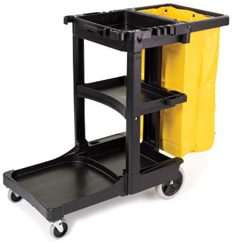 Cleaning / Janitor's Cart with Zippered Bag