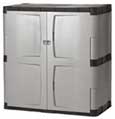 Plastic Storage Cabinet - 2 Shelf