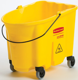 Heavy Duty Plastic Mop Bucket with Wheels