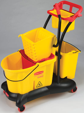 Triple Bucket Hygenic Mopping System - Yellow Bucket Triple Bucket Hygenic Mopping System - Yellow Bucket