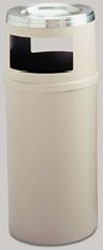 Combination Trash Can / Steel Ashtray