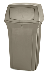 33 Gallon Plastic Outdoor Waste Receptacle