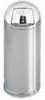 Stainless Steel Trash Can with Push Door
