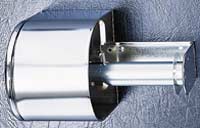 Chrome Plated Toilet Paper Dispenser with Covered Reserve Roll