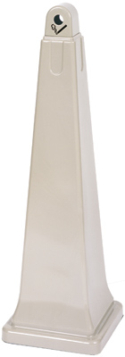 Triangle Cigarette Butt Receptacle Off White Triangle Cigarette Butt Receptacle Off White