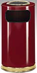 Crimson Waste Receptacle with Brass Trim UNRSO16SU10C