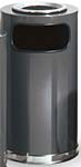 Gray Trash Can with Chrome Trim  UNRSO16SU20A