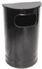 Half Round Waste Receptacle