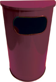 Moon shaped Waste Receptacle (Burgundy Gloss)