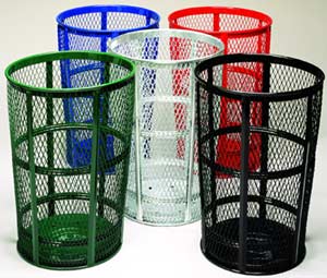 Perforated Large Capacity Trash Cans