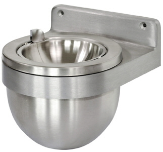 Stainless Steel Flip Top Wall Cigarette Ashtray